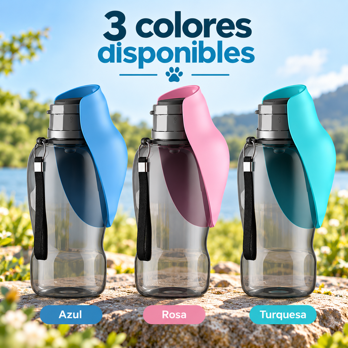Botella Portátil para Perros 800 ml