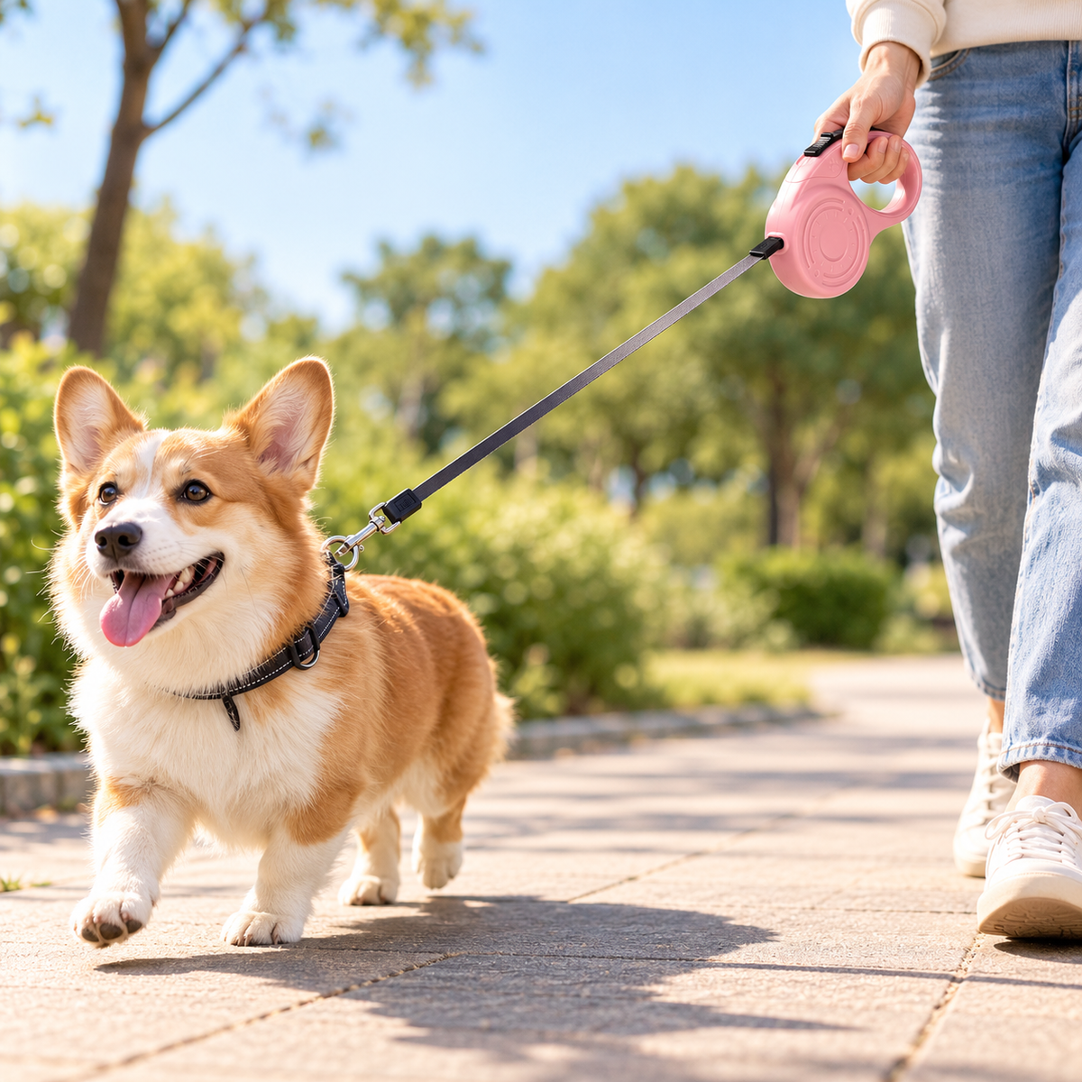 Correa Retráctil Automática para Perros